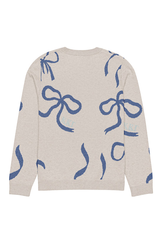Lacy Bow Knitted Sweater