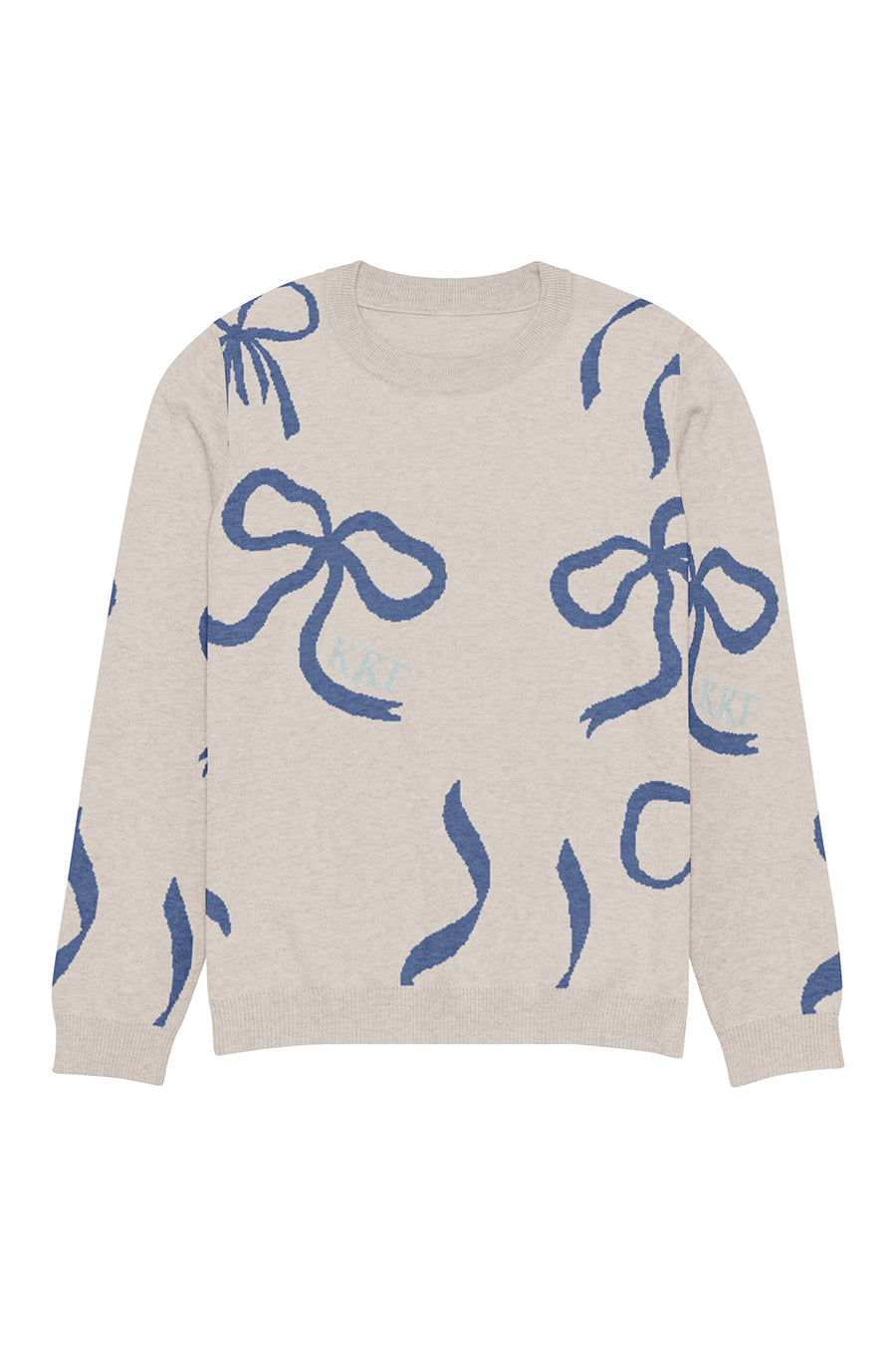 Lacy Bow Knitted Sweater