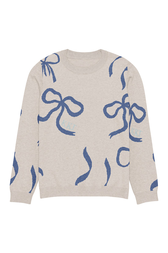 Lacy Bow Knitted Sweater
