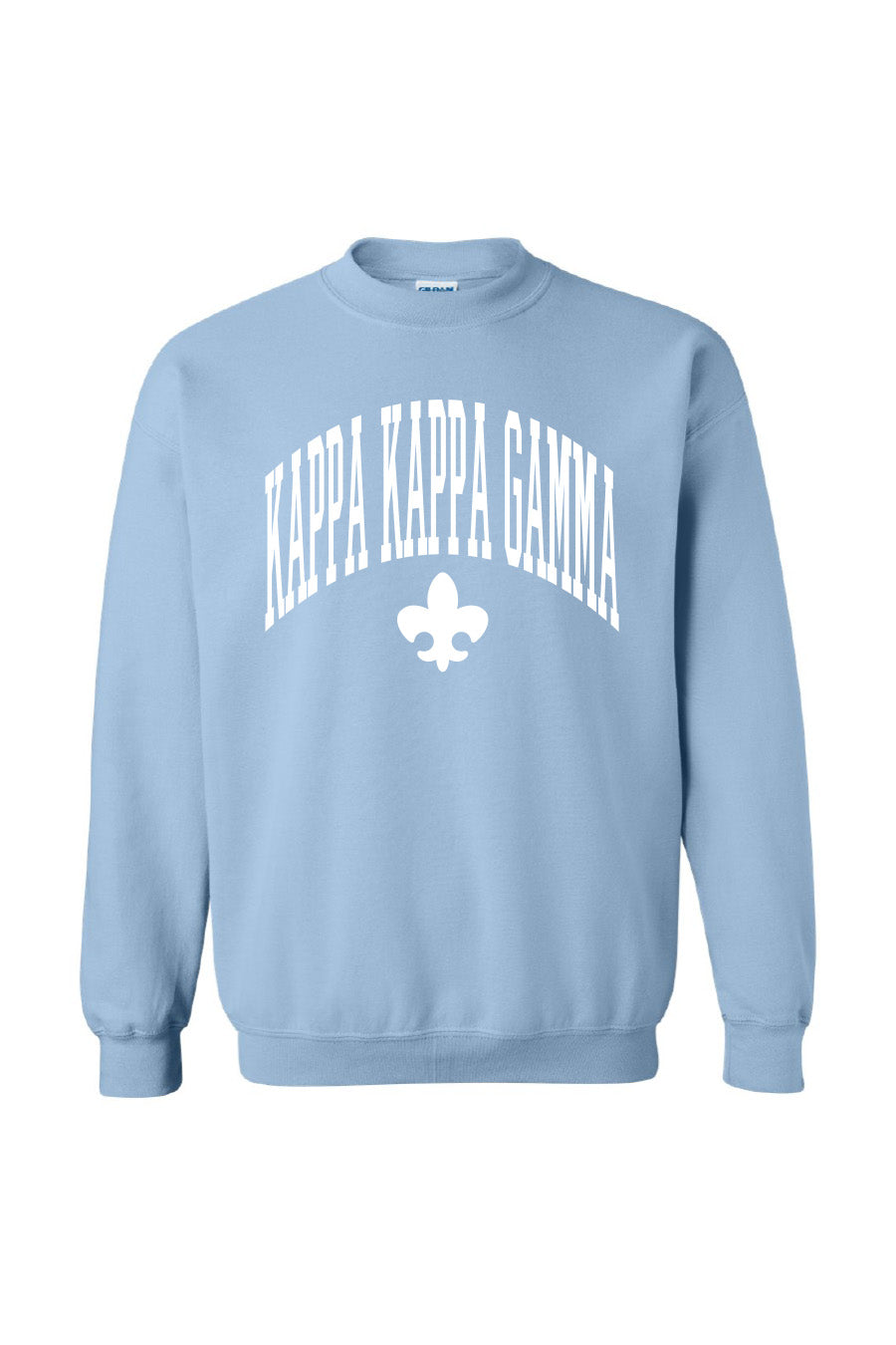 Fleur-de-Lis Light Blue Crewneck