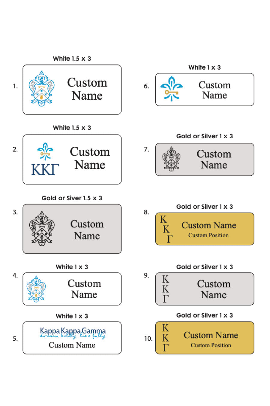 Name Badges- NOT SOLD OUT!- See product description for details
