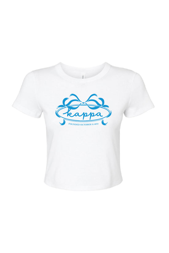 Blue Bow Founders Crop Tee