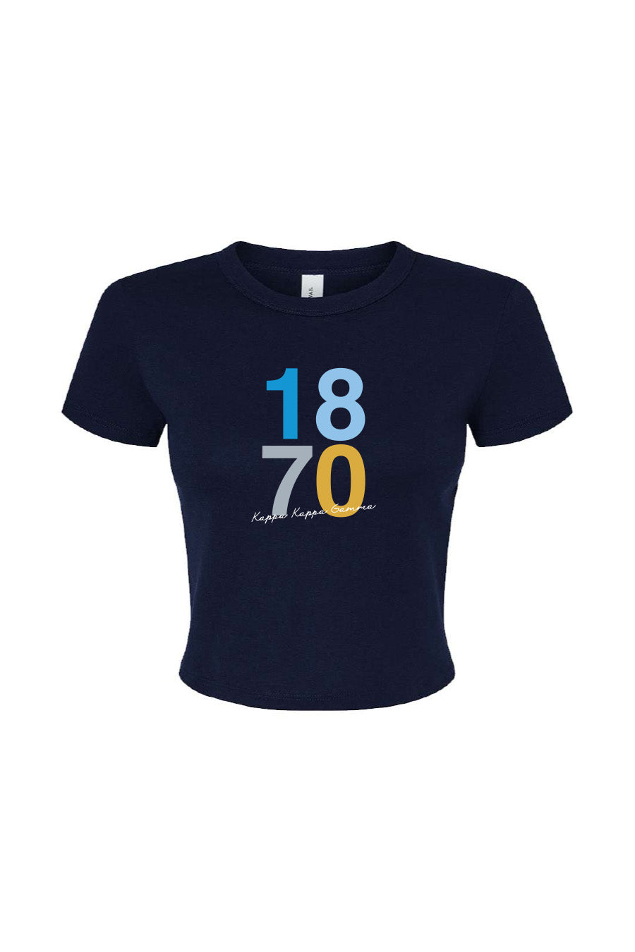 Navy 1870 Crop Tee