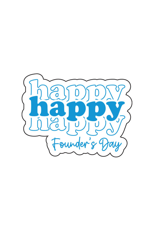 Happy Founders Day Sticker