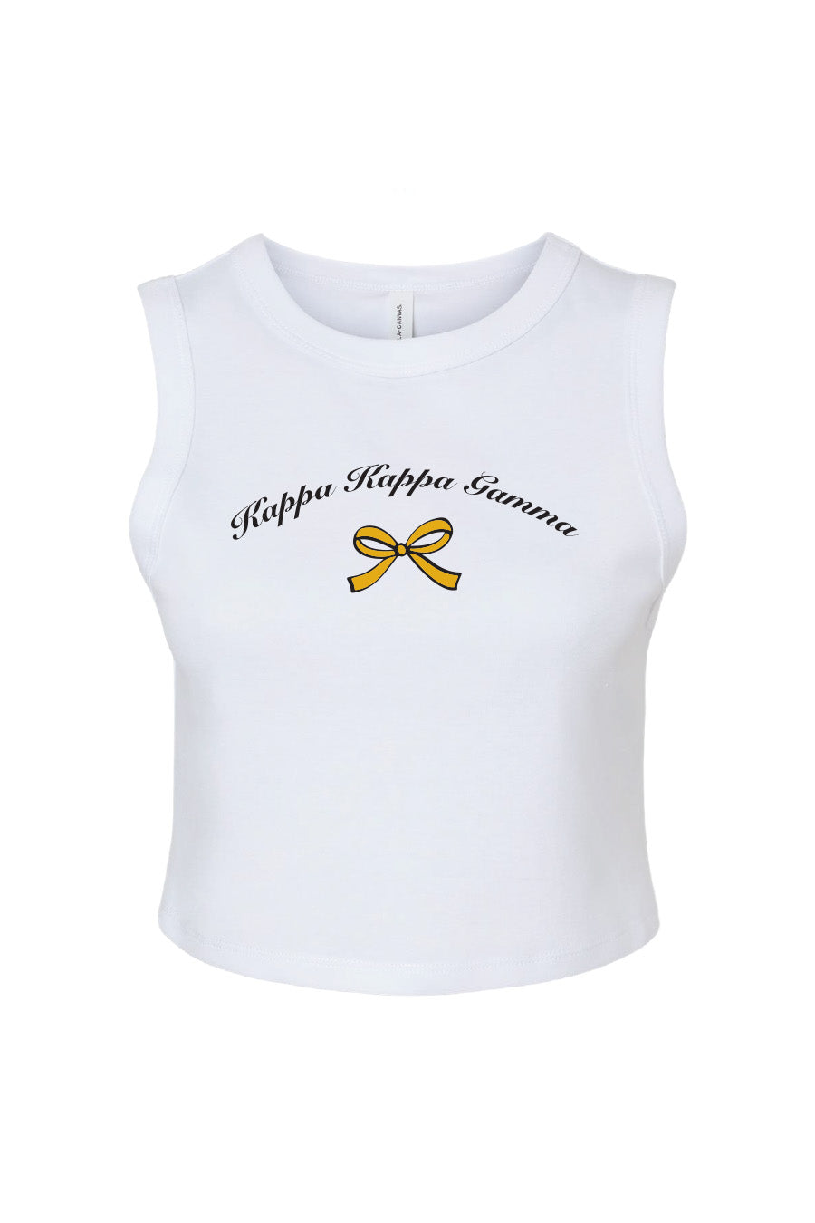 Little Yellow Bow Crop Tank